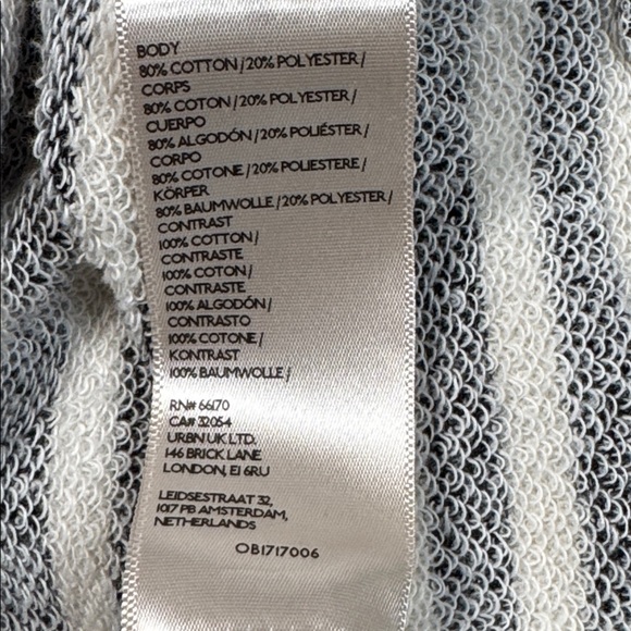 FREE PEOPLE WE THE FREE OVERSIZED STRIPE SWEATSHIRT BLUE CONTRAST CREWNECK - Picture 10 of 11